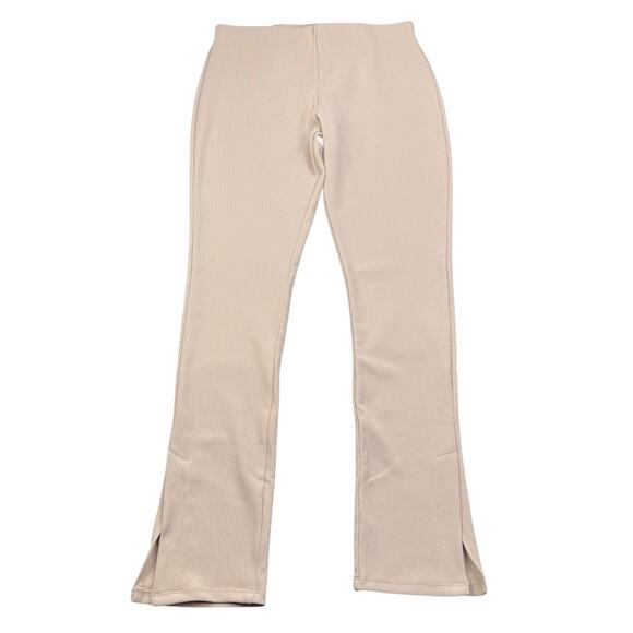 NWT ZARA Ottoman Legging Split Hem Size XL Light Sand - Picture 3 of 6